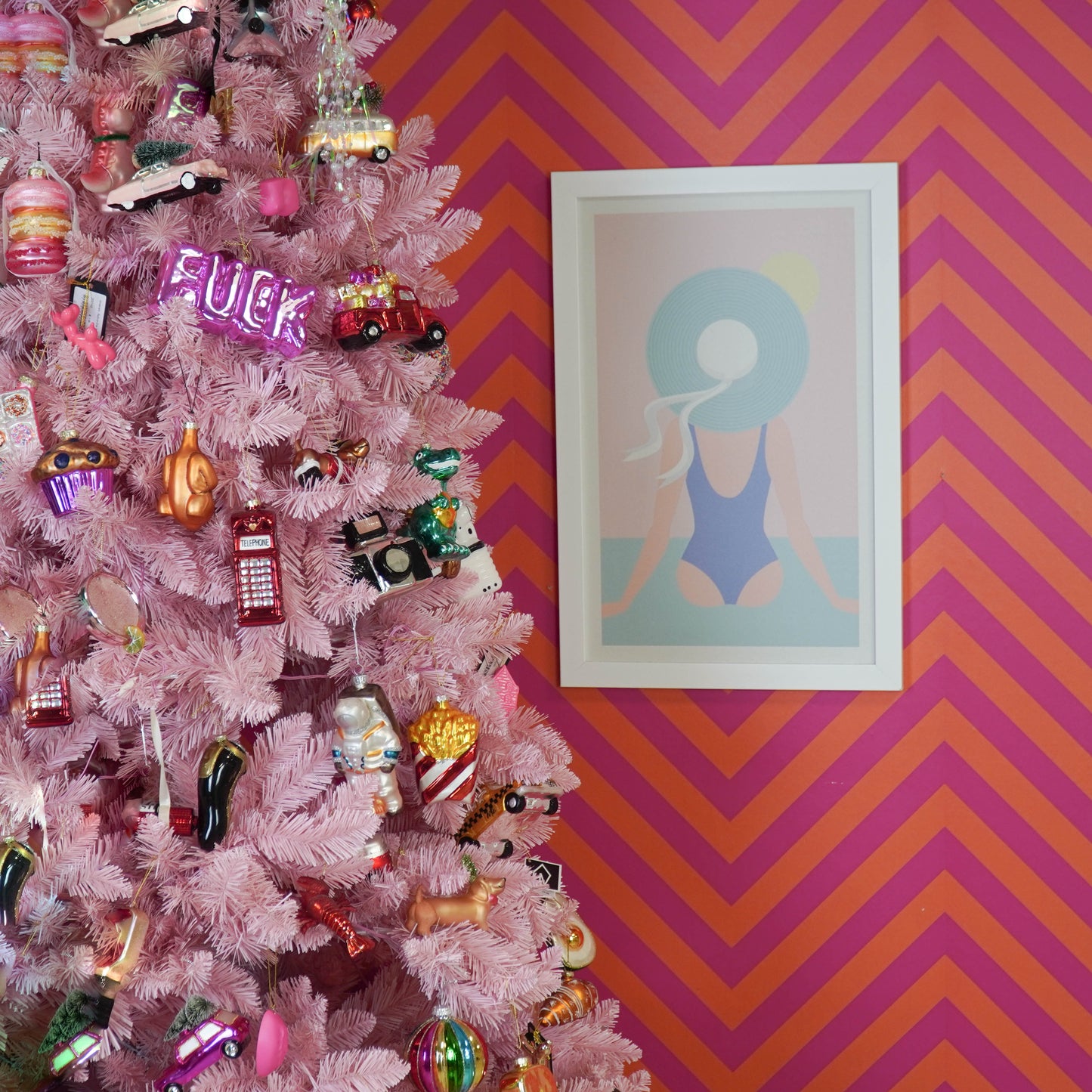 Xmas Hanger - Penguin - Glass - Black - 6x3,5x10cm