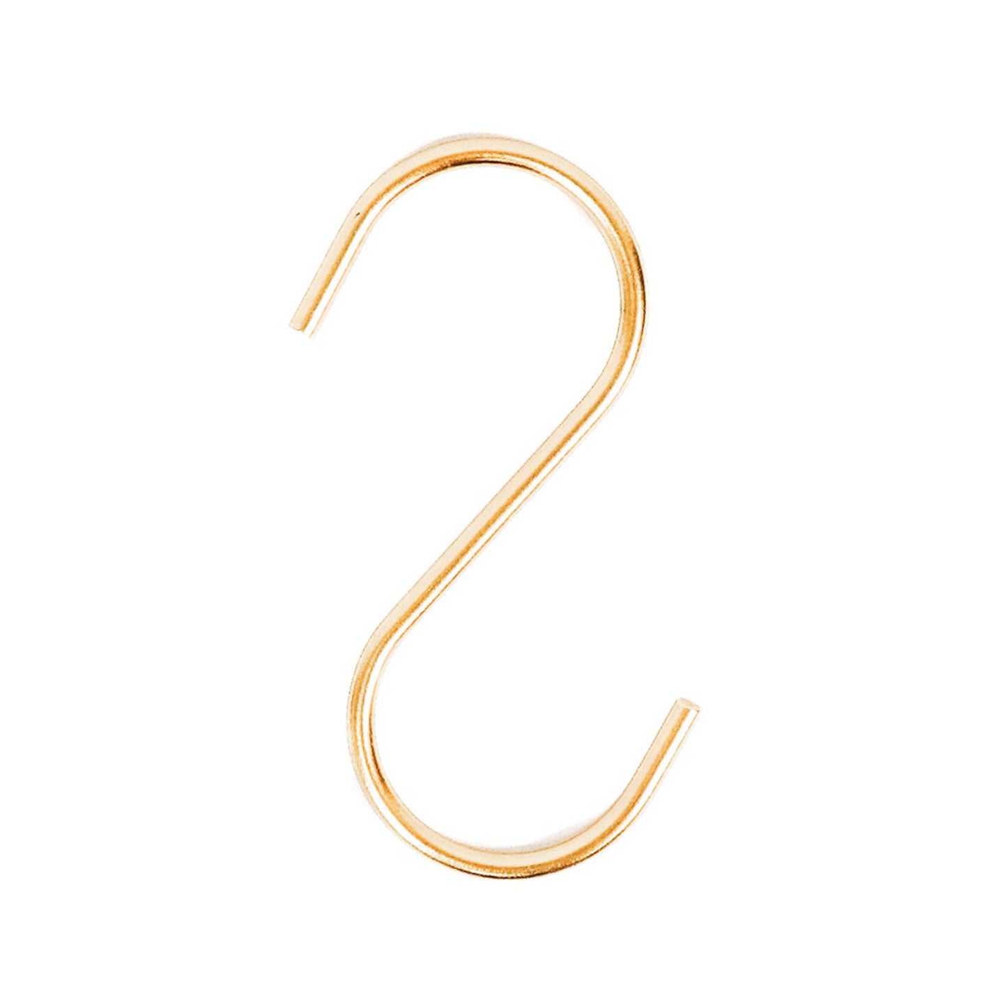 S-Hooks - Metal - Gold - Set van 6 - 11x6x1cm