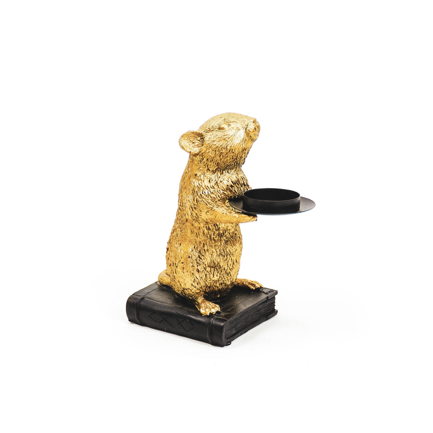 HV Mouse Candleholder Gold 8x10x17 cm