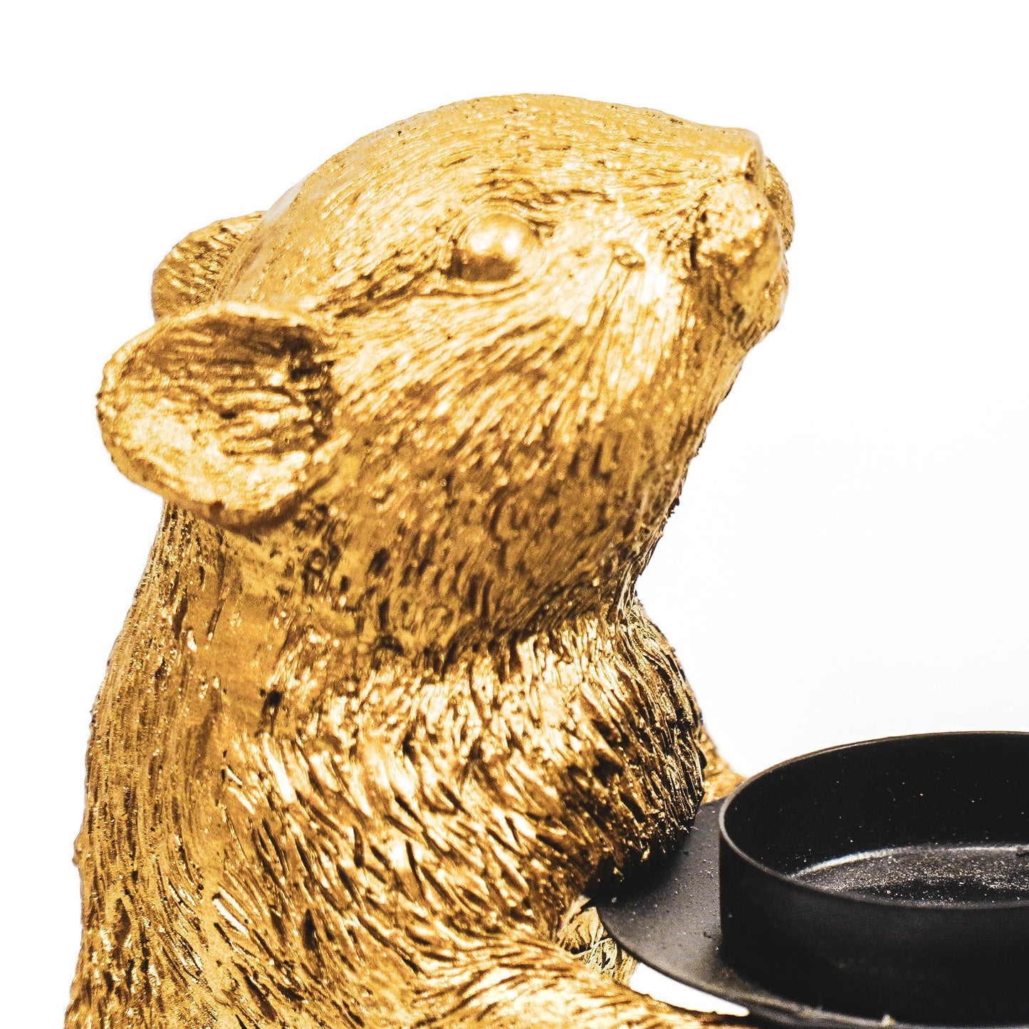 HV Mouse Candleholder Gold 8x10x17 cm