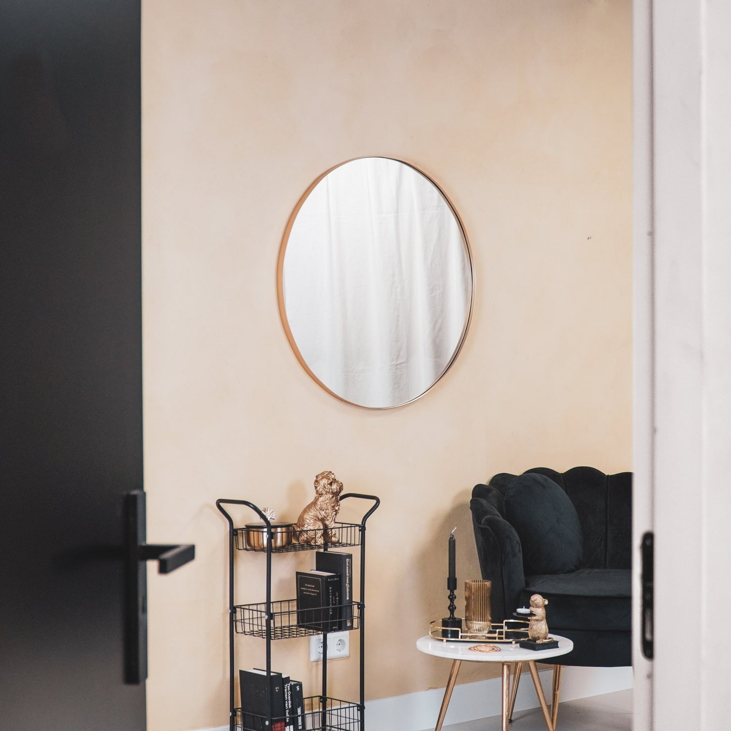 HV Round Metal Mirror - Ø80cm - Gold