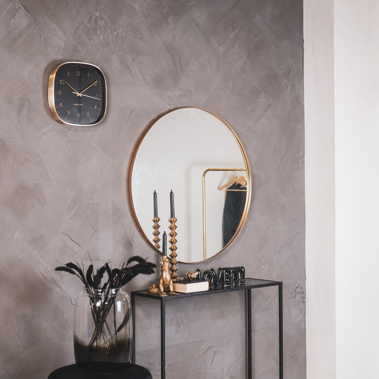 HV Round Metal Mirror - Ø80cm - Gold