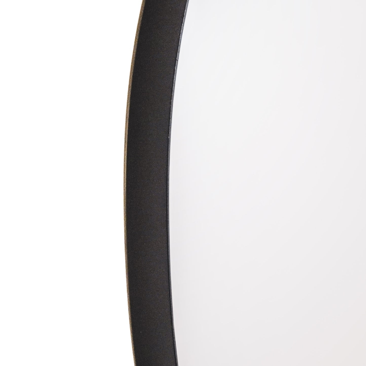 HV Round Mirror 80cm Black