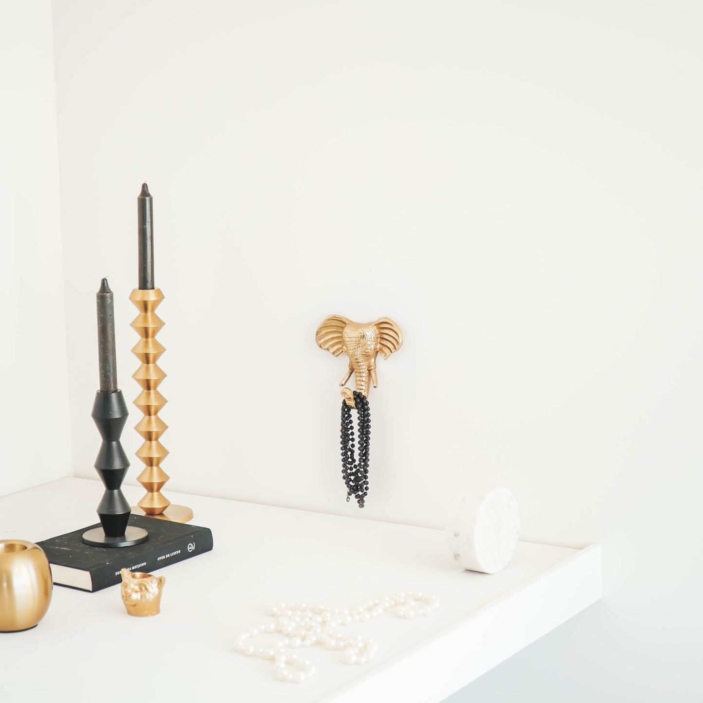 HV Elephant Wall hook - Gold