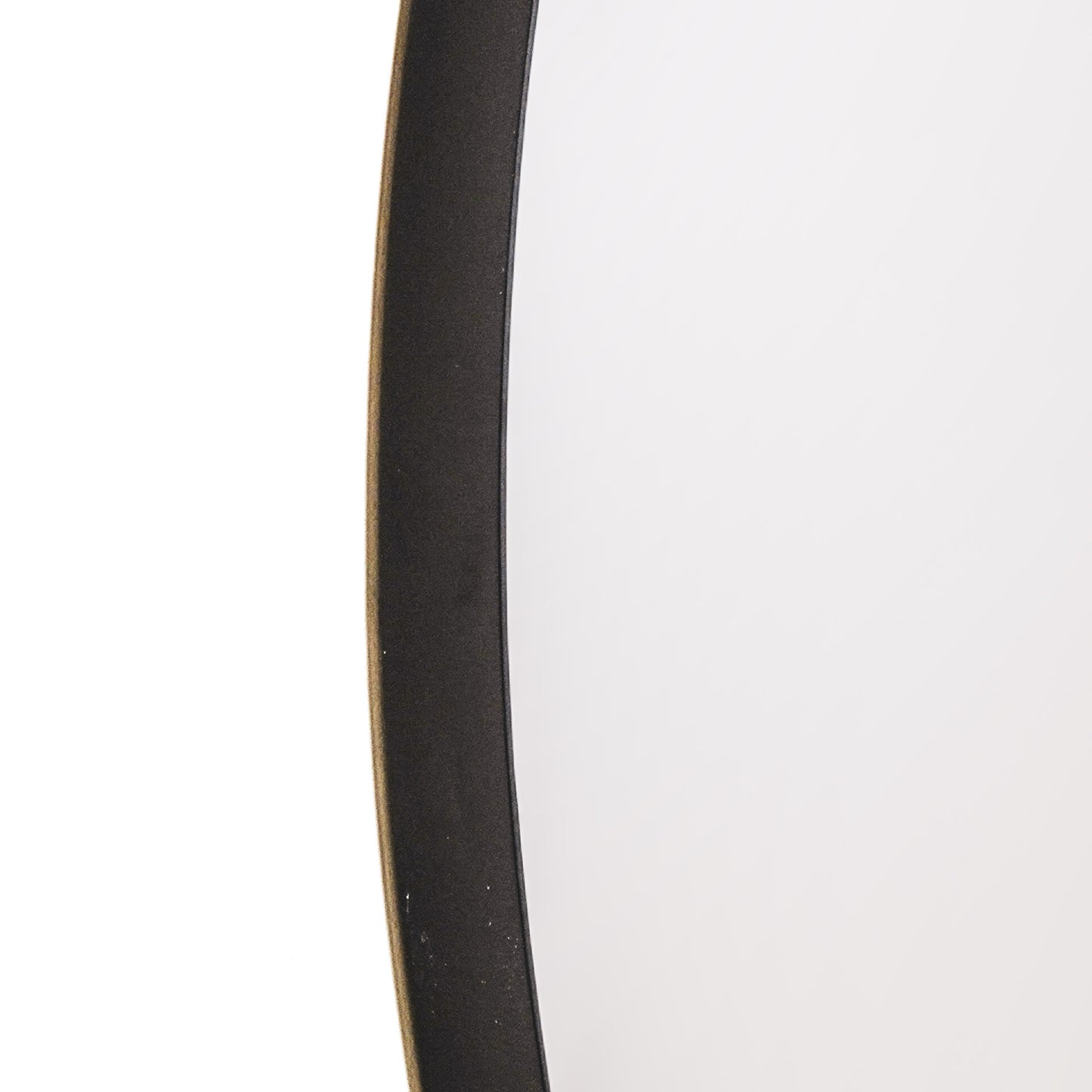 HV Round Metal Mirror ⌀ 100cm Black