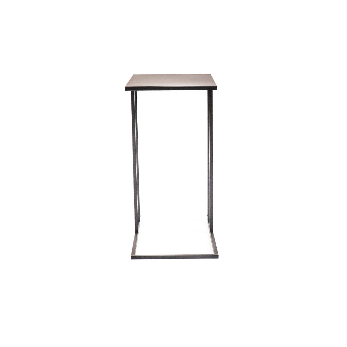 HV Metal Sofa Side Table Black 45x30x60cm