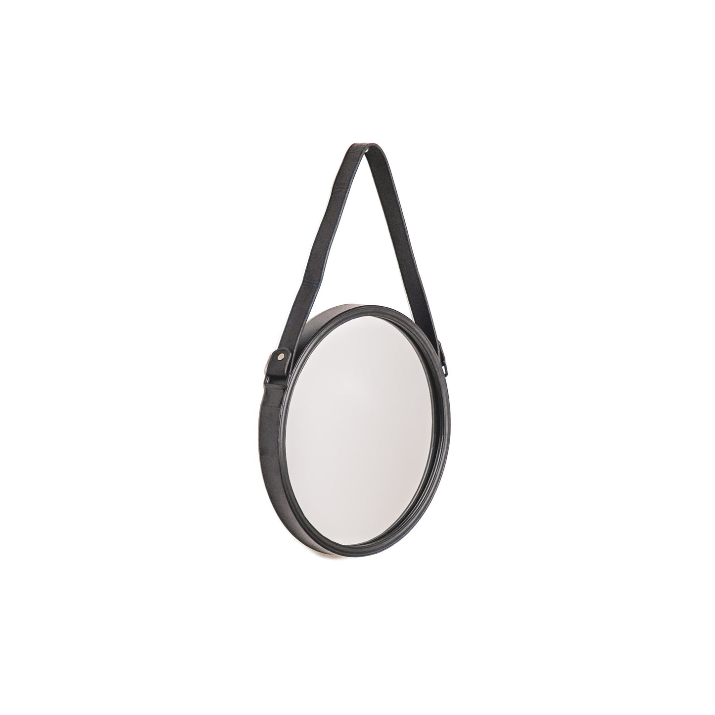 HV Round Metal Mirror-Black-Ø30cm