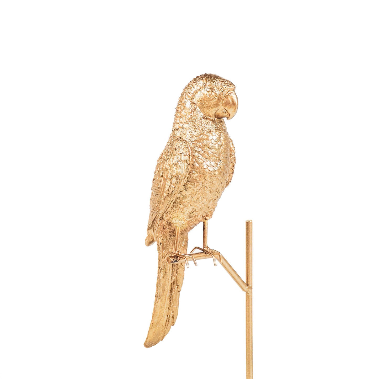 HV Parrot on a Stick- Gold 8.5x11x44 cm