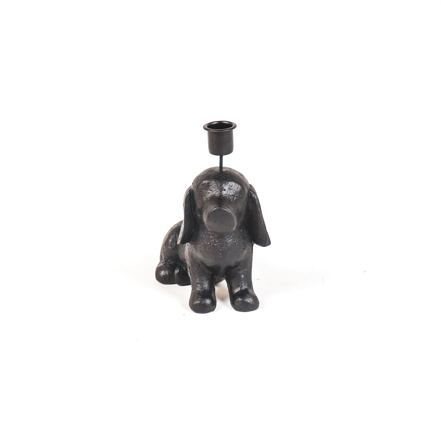 HV Candleholder - Dog Black- 18x10x19.5 cm