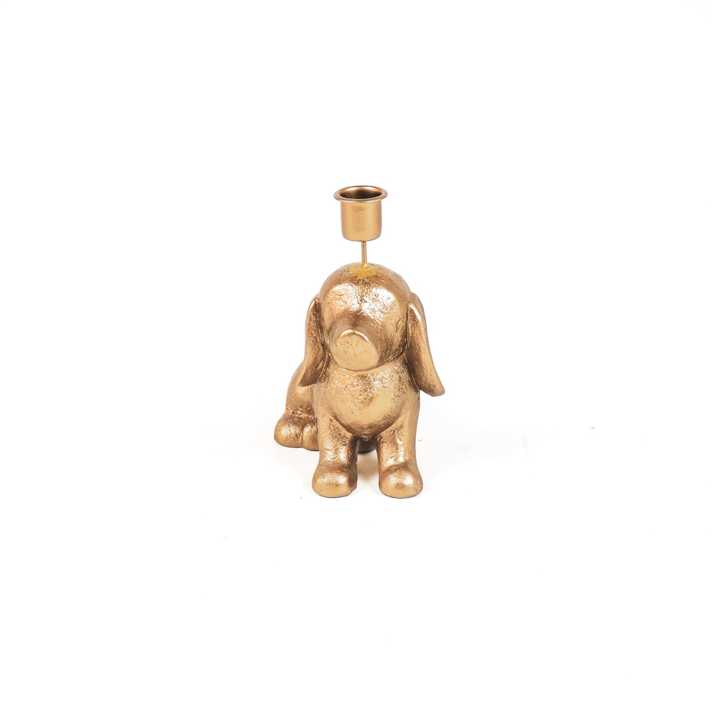 HV Candleholder - Dog Gold-18x10x19.5 cm