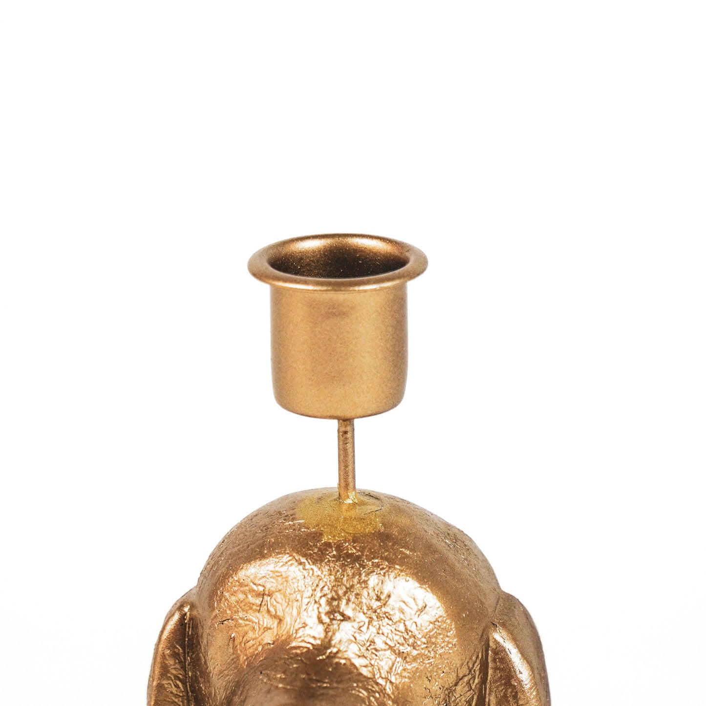 HV Candleholder - Dog Gold-18x10x19.5 cm