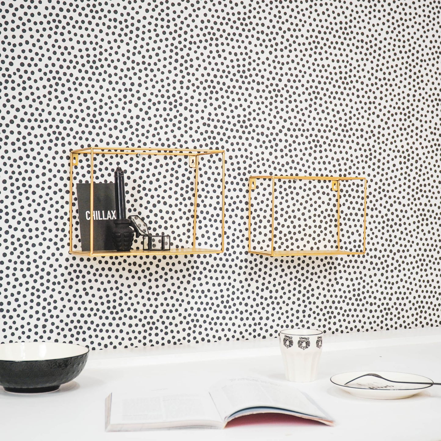 HV Wallshelf - Gold - 25x12x18cm