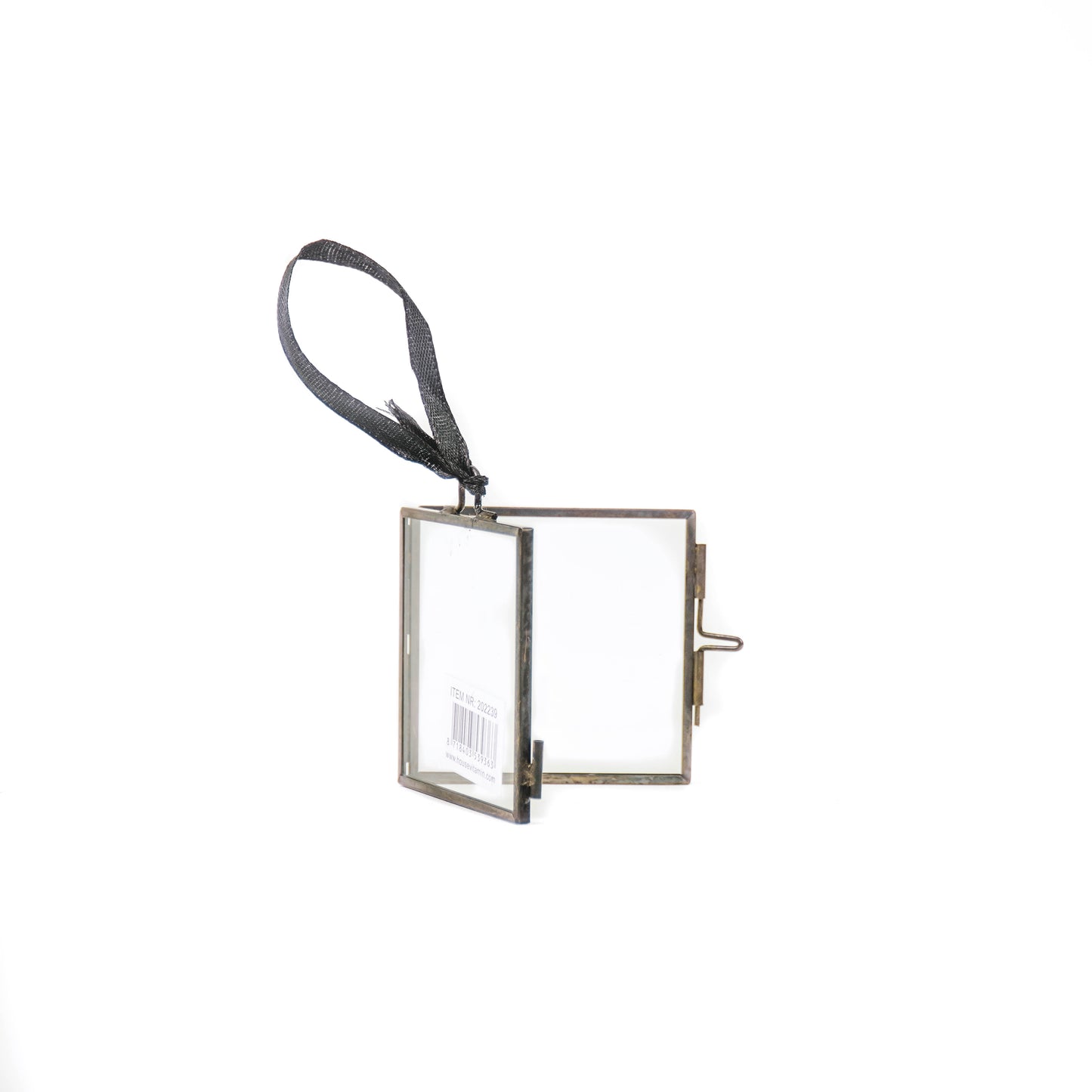 Picture Frame- Hanging - Metal/Glass - Black - 6,5x6cm