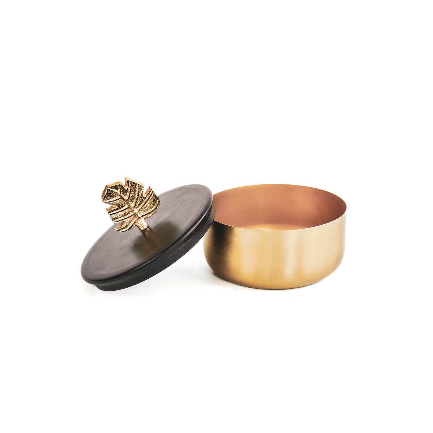 HV Box Monstera -Gold/black-14x10cm