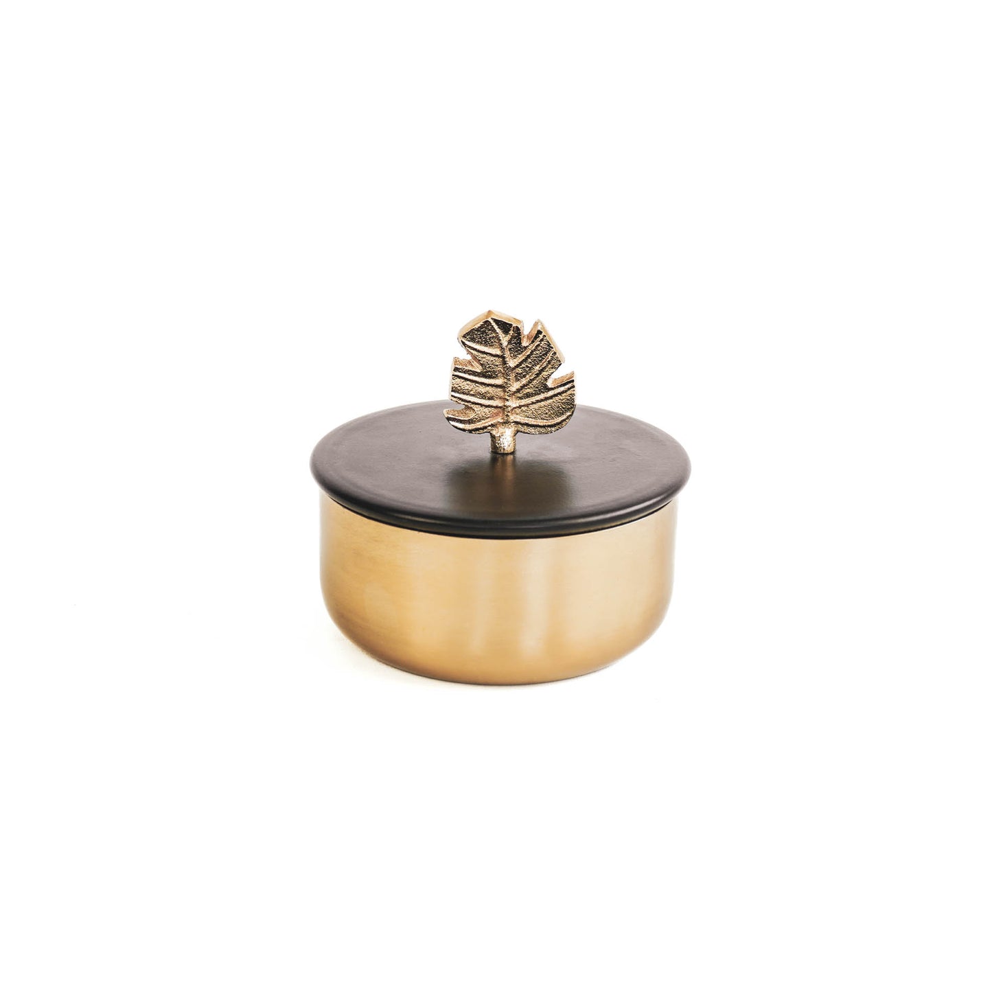 HV Box Monstera -Gold/black-14x10cm
