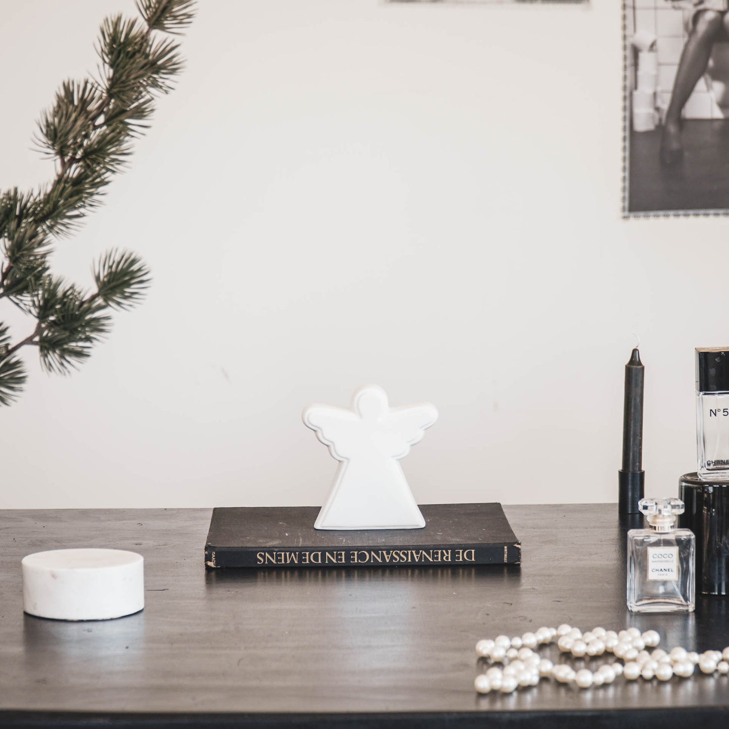 HV Angel with Wings Ledlight - White