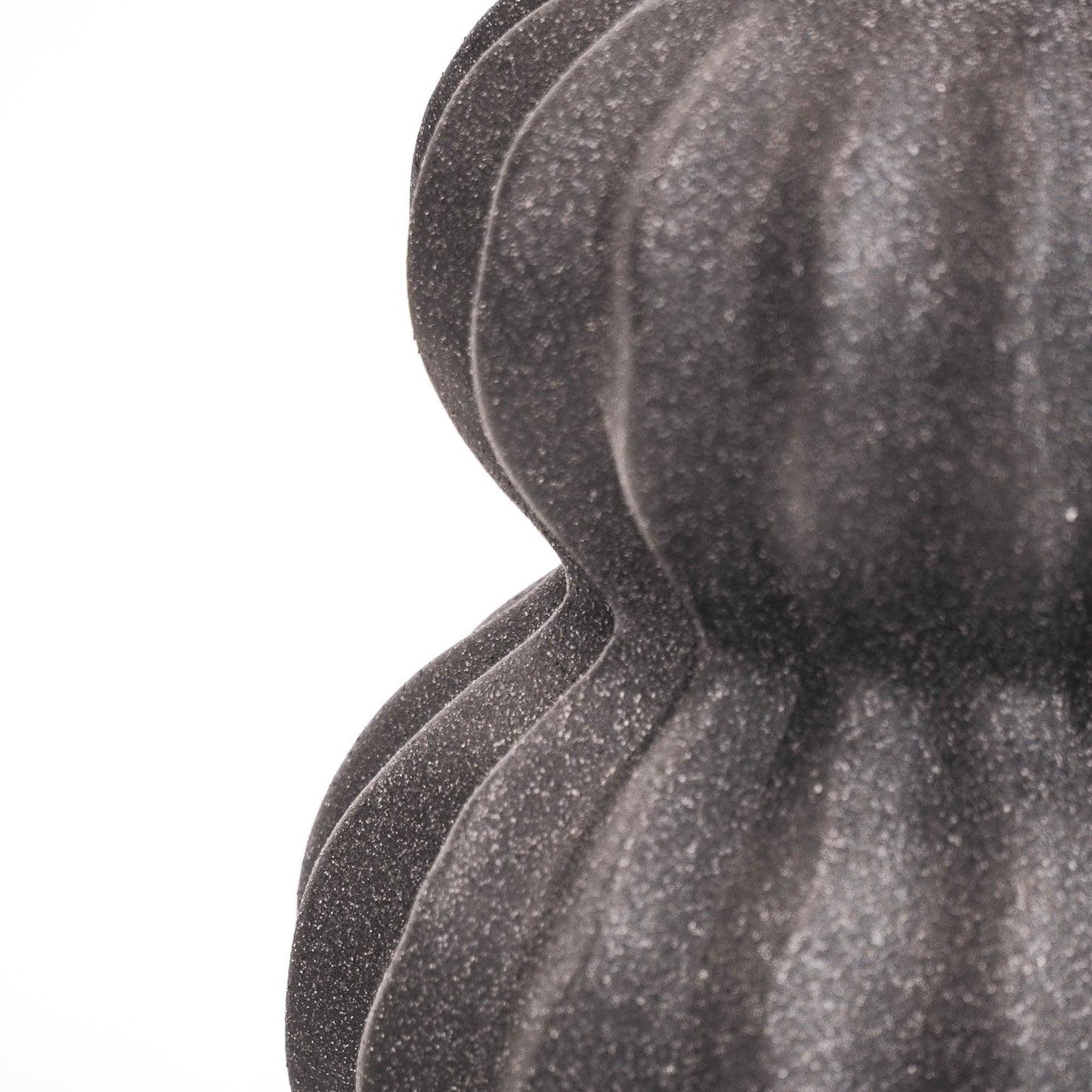 HV Organic Shape Vase - Black-15x15x24