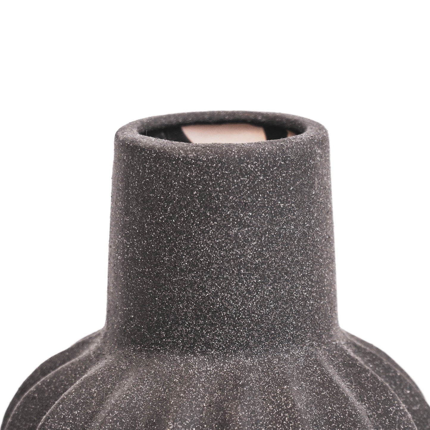 HV Organic Shape Vase - Black-15x15x24