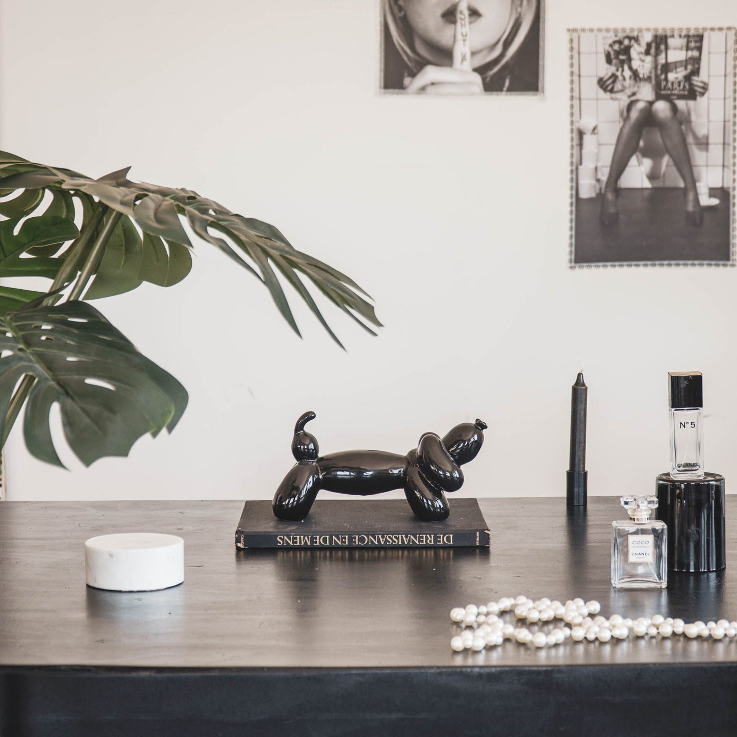HV Balloon Dog Dachshund - 25,5x10x13 cm - Black