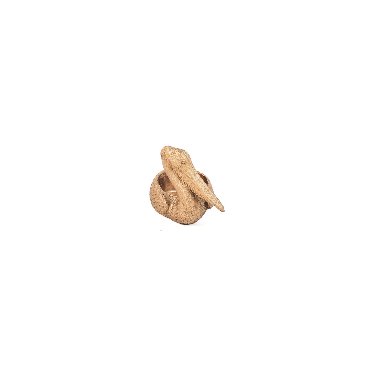 HV Pelican Tealight Holder- Gold-12.5x6.5x27.5 cm