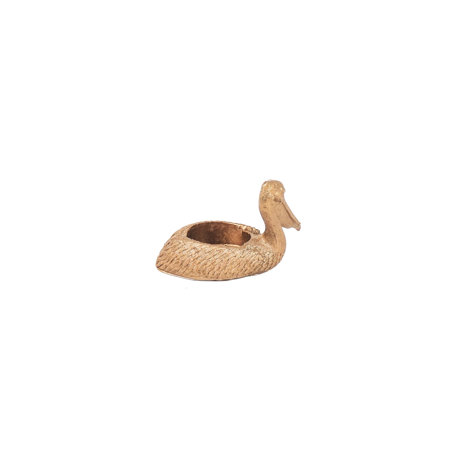 HV Pelican Tealight Holder- Gold-12.5x6.5x27.5 cm