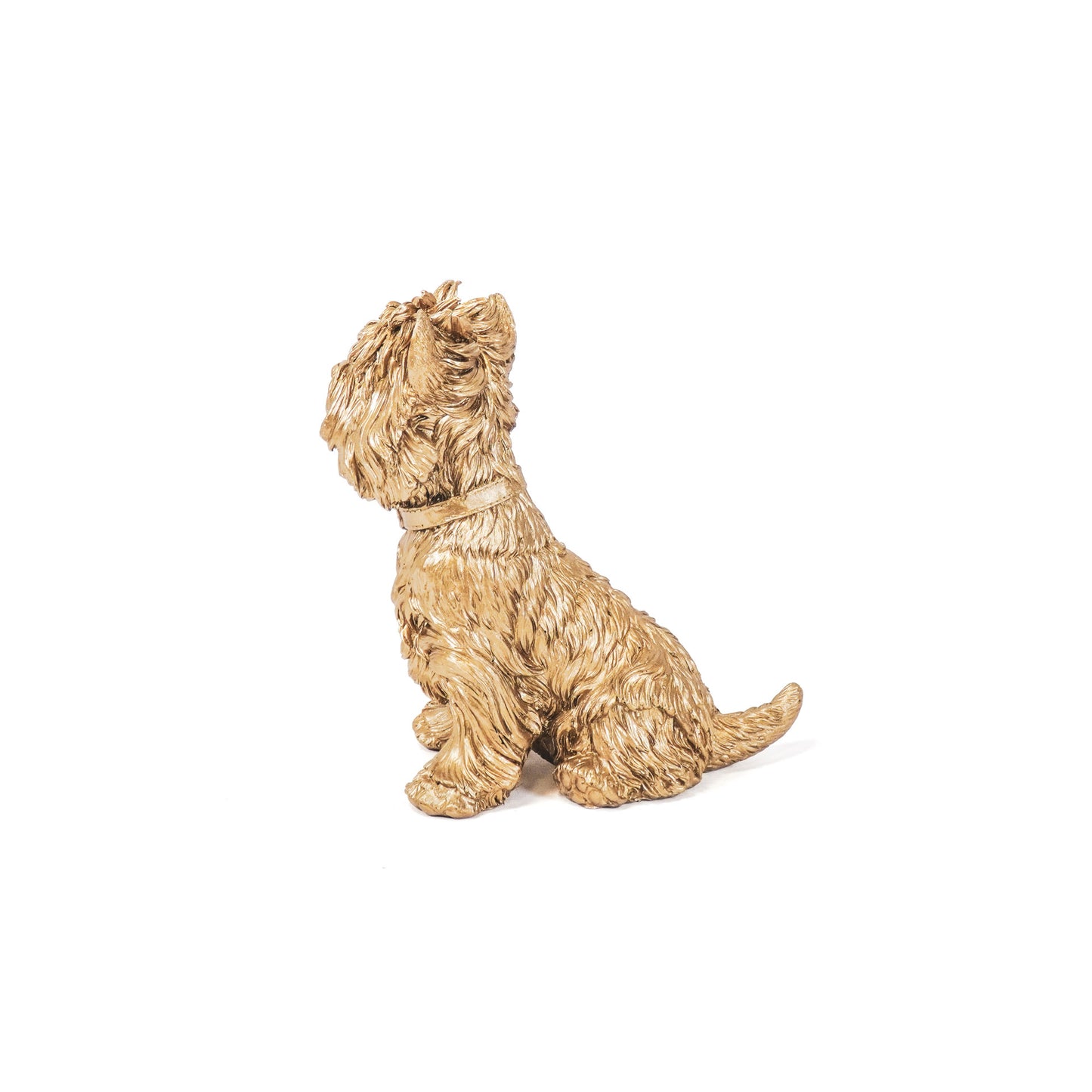 HV Terrier Dog- Gold 22,5x16,5x27,5cm