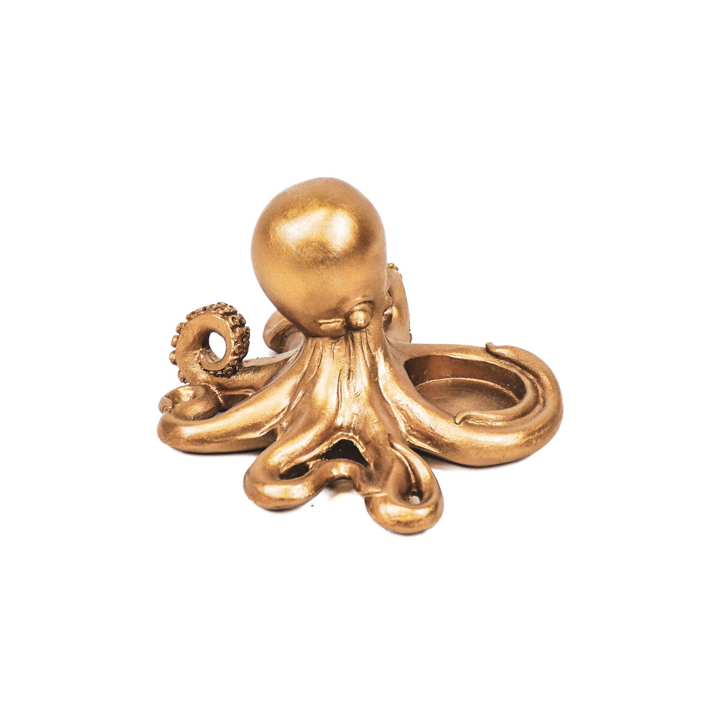 Housevitamin Octopus Tealight holder - Gold - 15,5x15x10,5cm