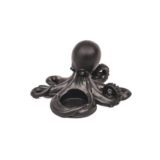 Housevitamin Octopus Tealight Holder - Black - 15,5x15x10,5cm