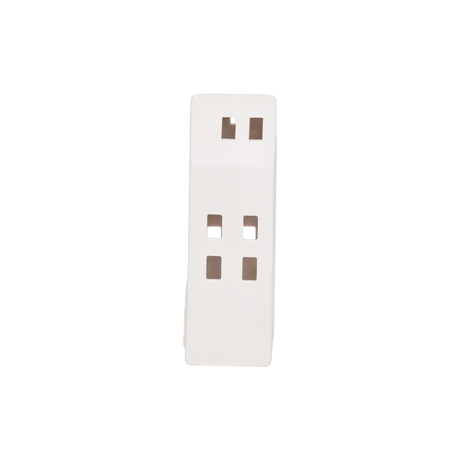 HV House Tealight Holder- White - 8,5x6,5x19,5cm
