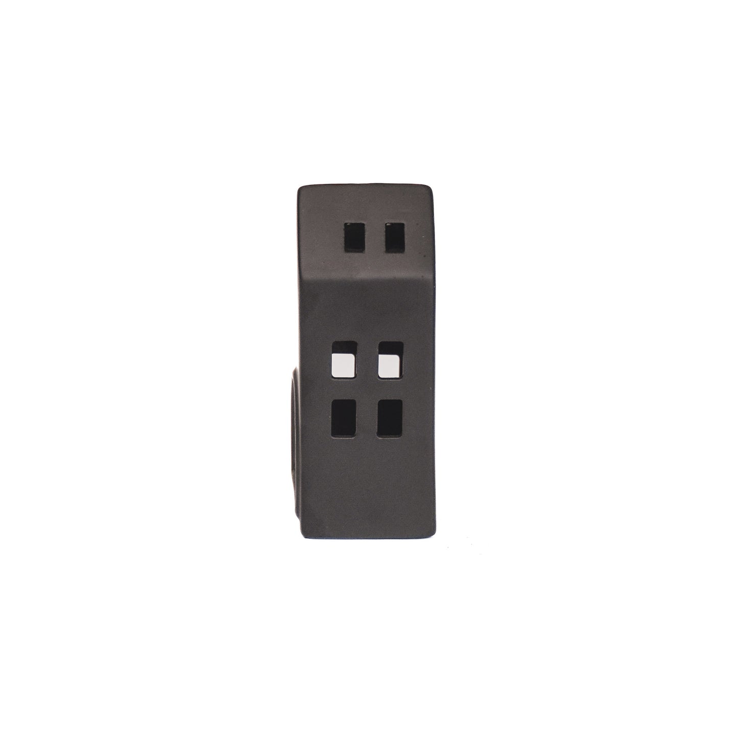 HV House Tealight Holder- Black - 7x6x15cm