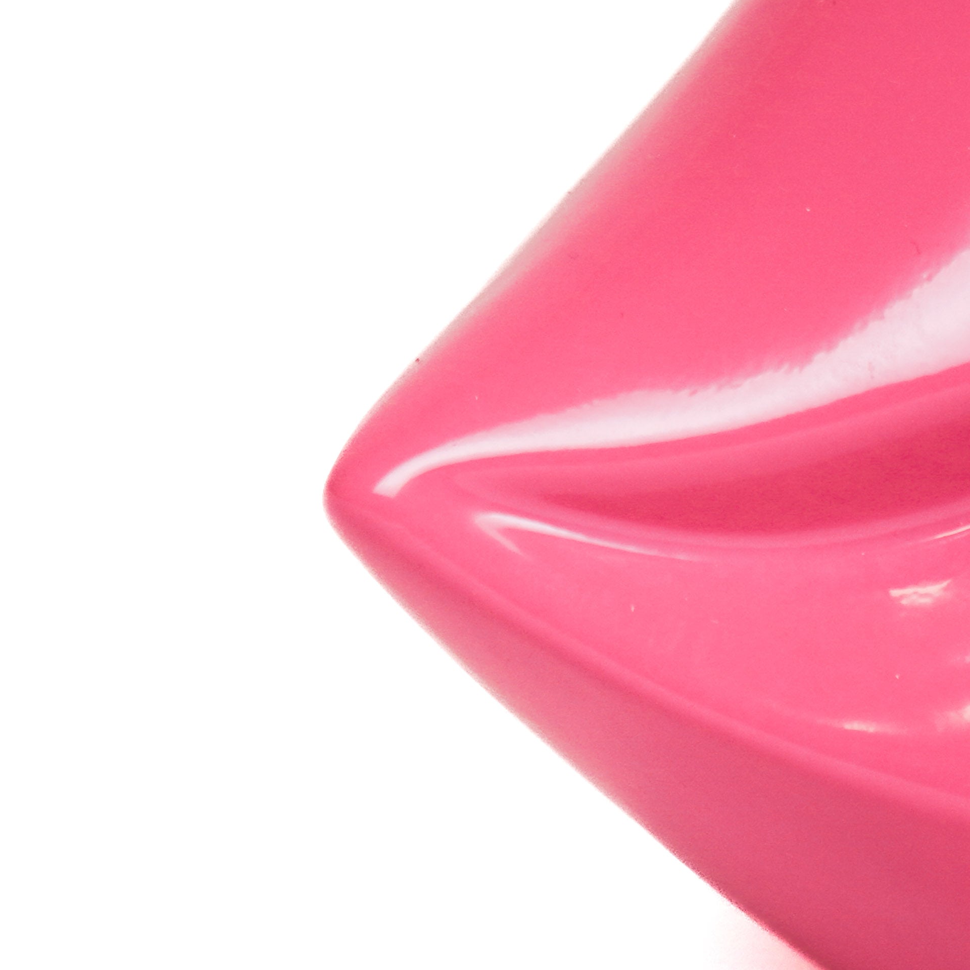 Pot - Lip - Ceramic - Neon Pink - 21x19x11cm