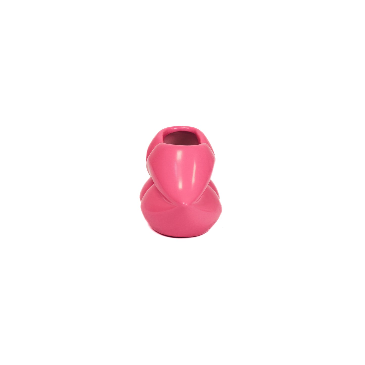 Pot - Lip - Ceramic - Neon Pink - 15,5x6,5x7,5cm