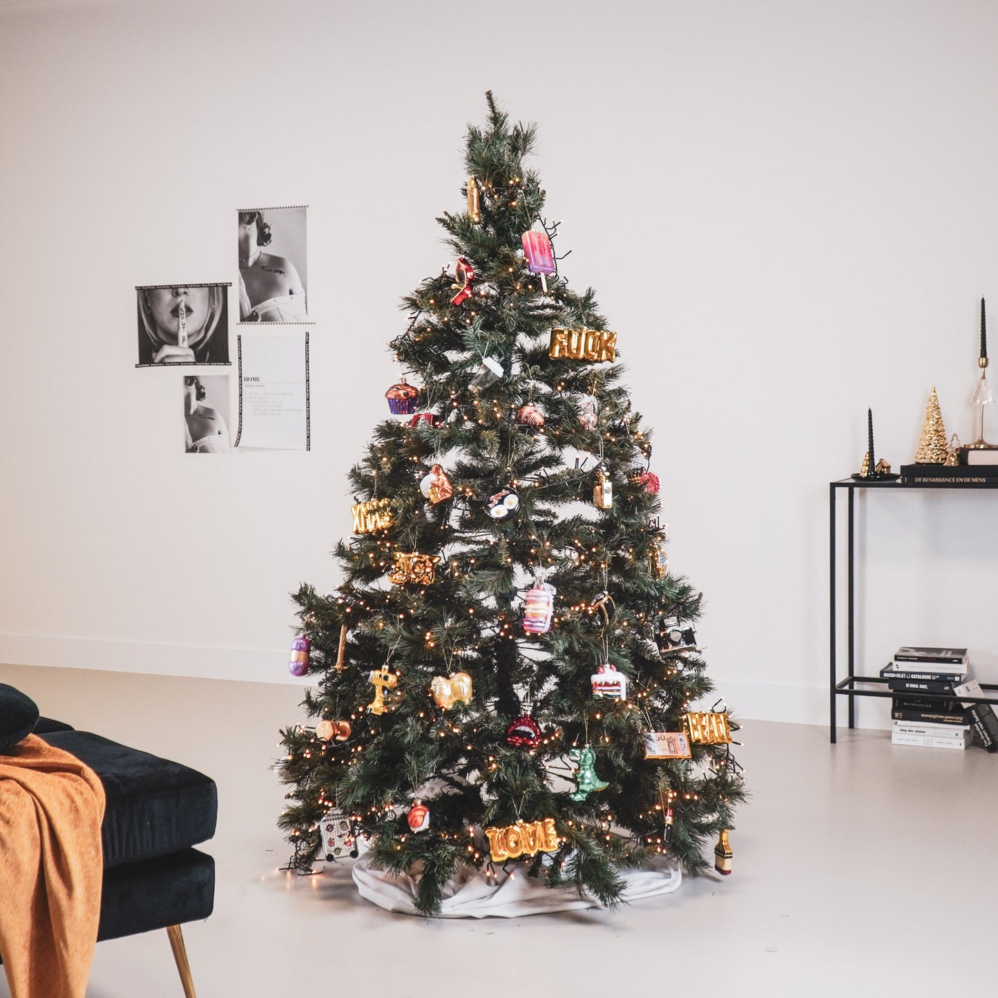 Ornament Xmas Hanger - 50 Euro Bill - Glass -11,5x2x6cm
