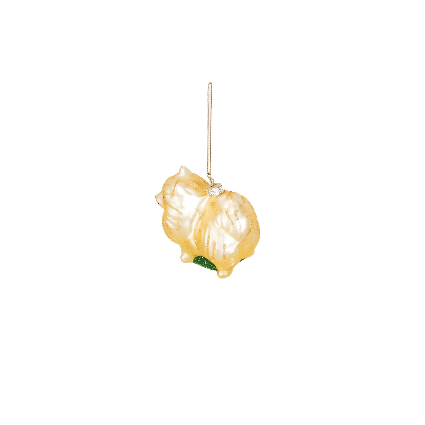 HV Pomeranian Xmas Balls- Set of 2- Glass- 8x5,5x7,5cm