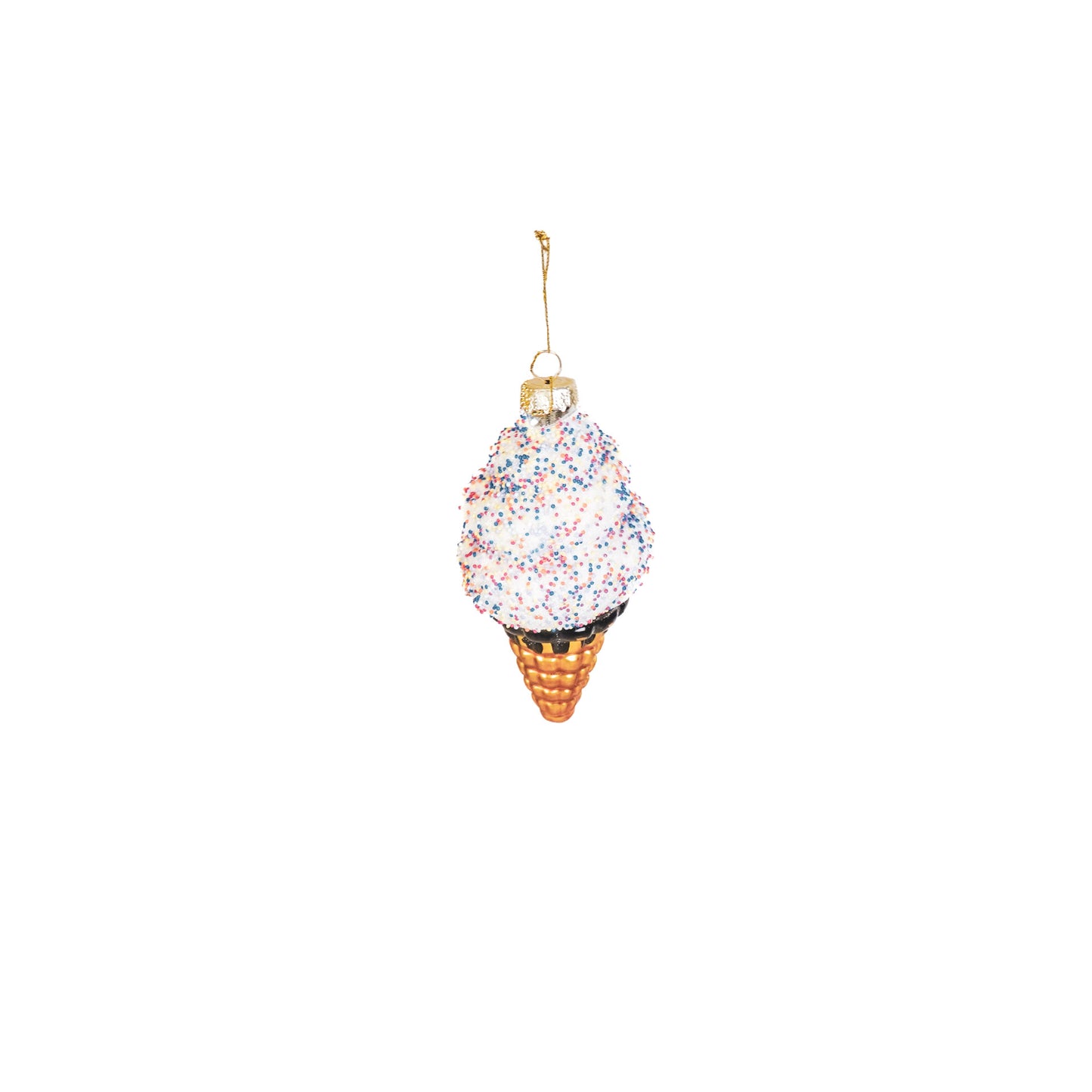 Xmas Hanger - Icecream - Glass - 5,5x5,5x12cm