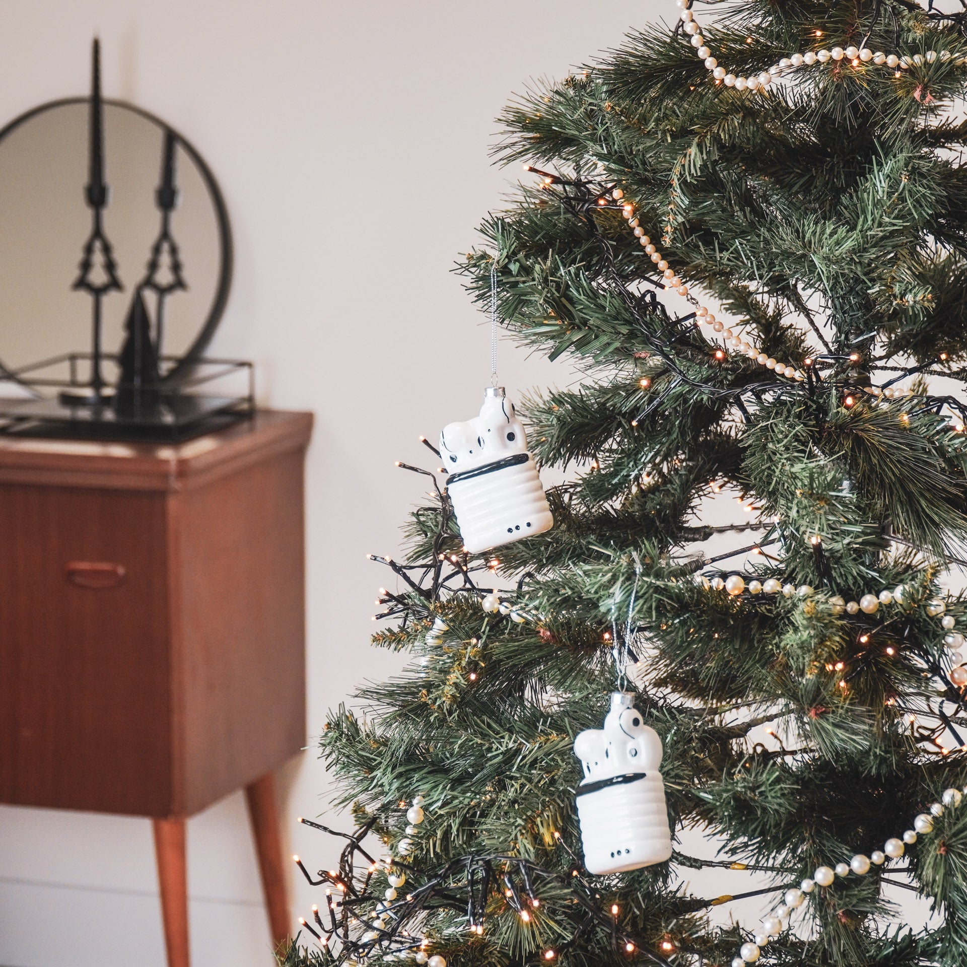 Ornament Xmas Hanger - Airpods - Glass - 6,5x3,5x10,5cm