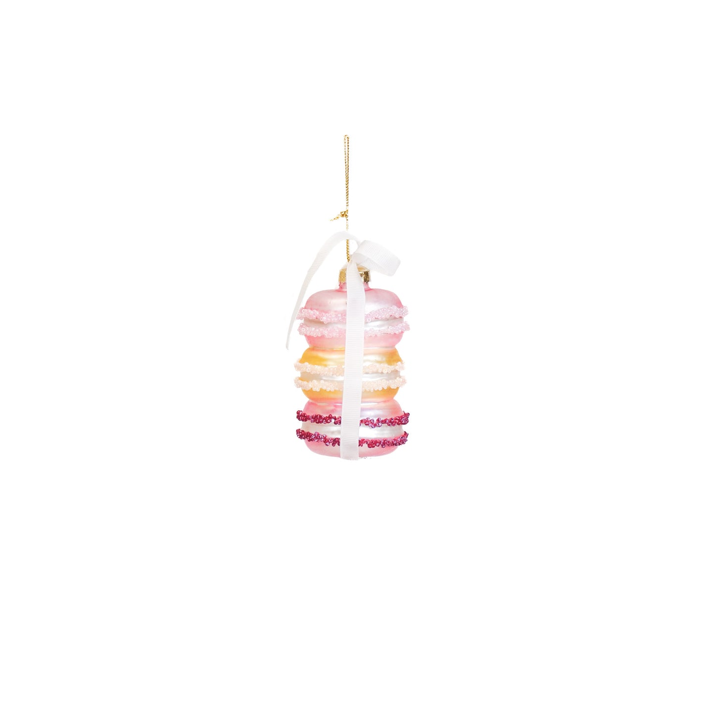 Xmas Hanger - Macaroon - Glass - 7x7x10,5cm
