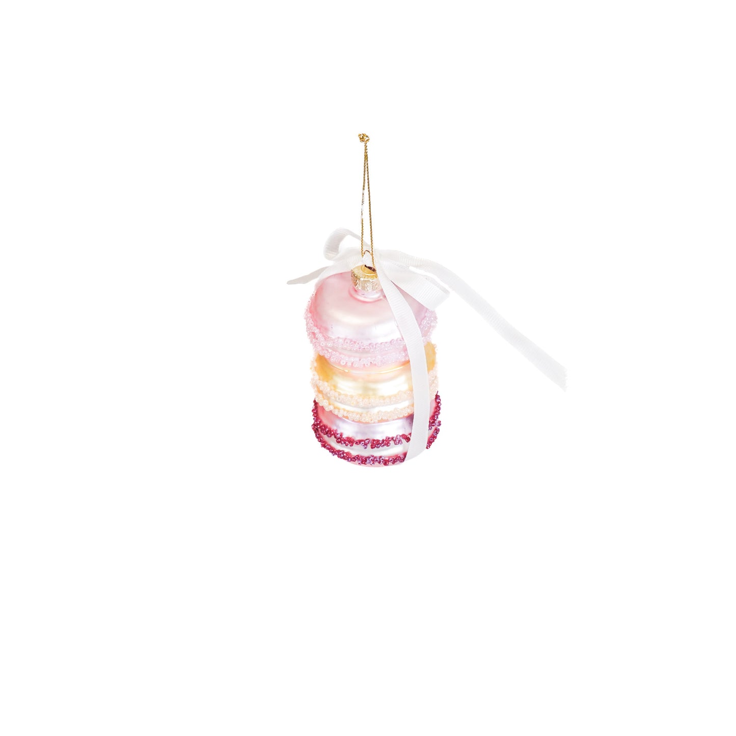 Xmas Hanger - Macaroon - Glass - 7x7x10,5cm