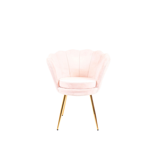 HV Dinner Chair Shell - Set of 2 - Light Pink - 68x65x83cm