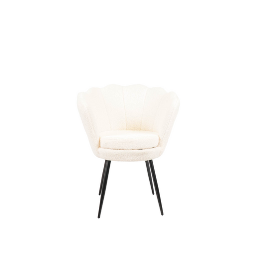 HV Dinner Chair Shell - Set of 2 - Teddy White - 68x65x83cm