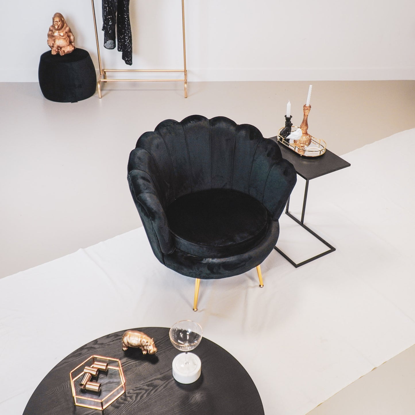 HV Fauteuil Chair Shell - Black