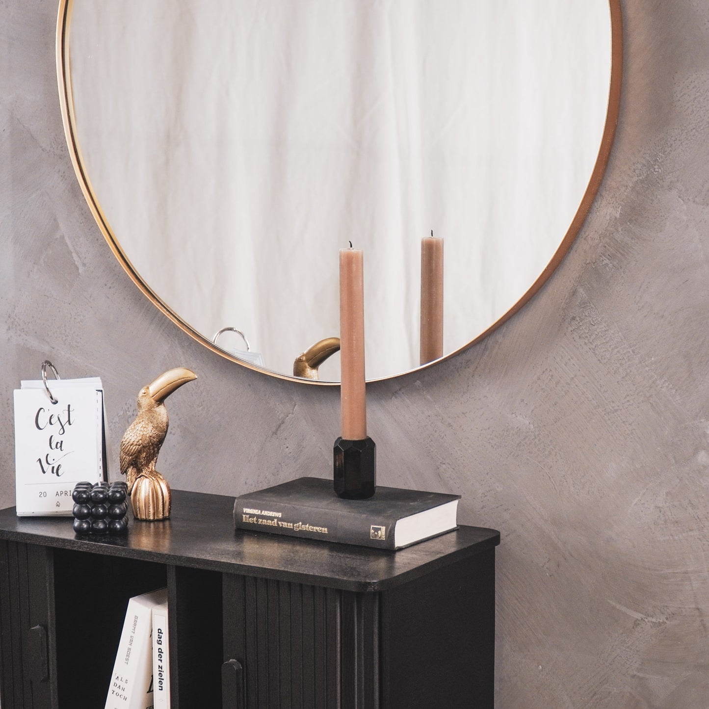 Tapers - Big -XL-Wax- Taupe - 3x25 cm