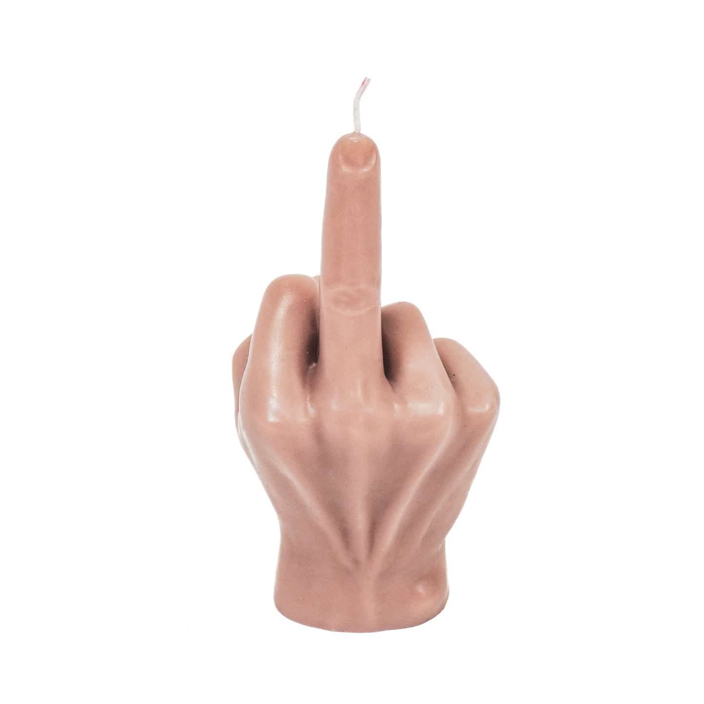 Candle -Middle Finger - Wax - Taupe - 310gram -10x9x17cm