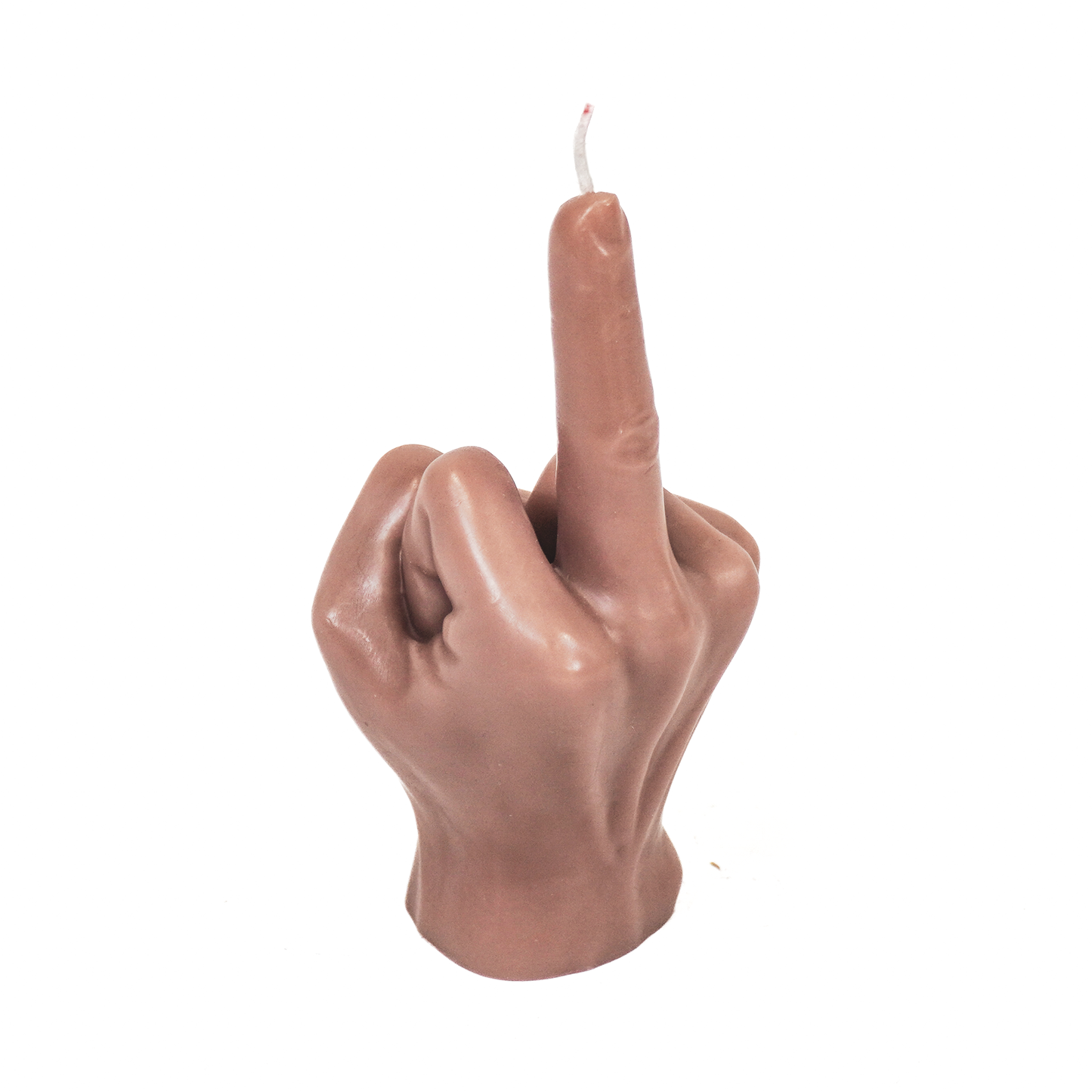 Candle -Middle Finger - Wax - Taupe - 310gram -10x9x17cm
