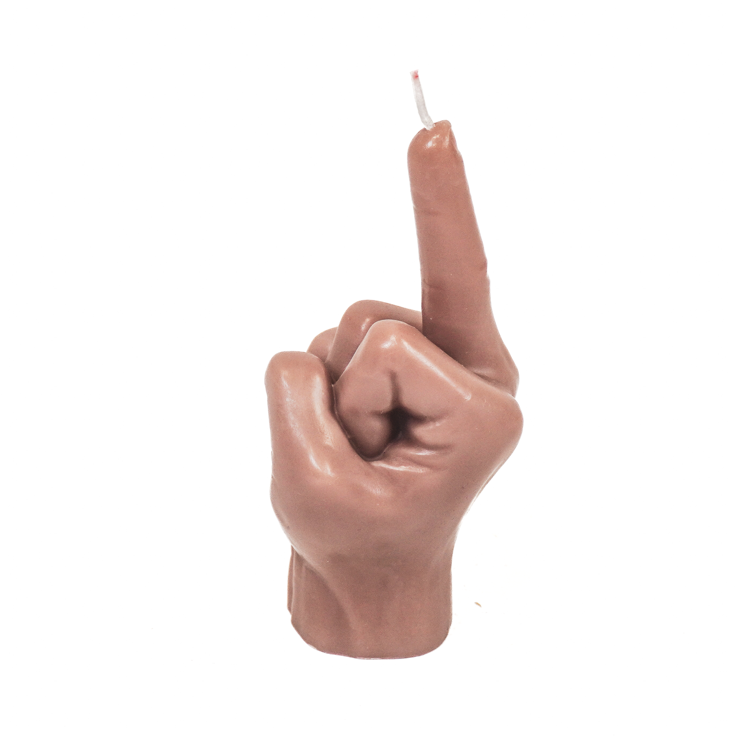 Candle -Middle Finger - Wax - Taupe - 310gram -10x9x17cm