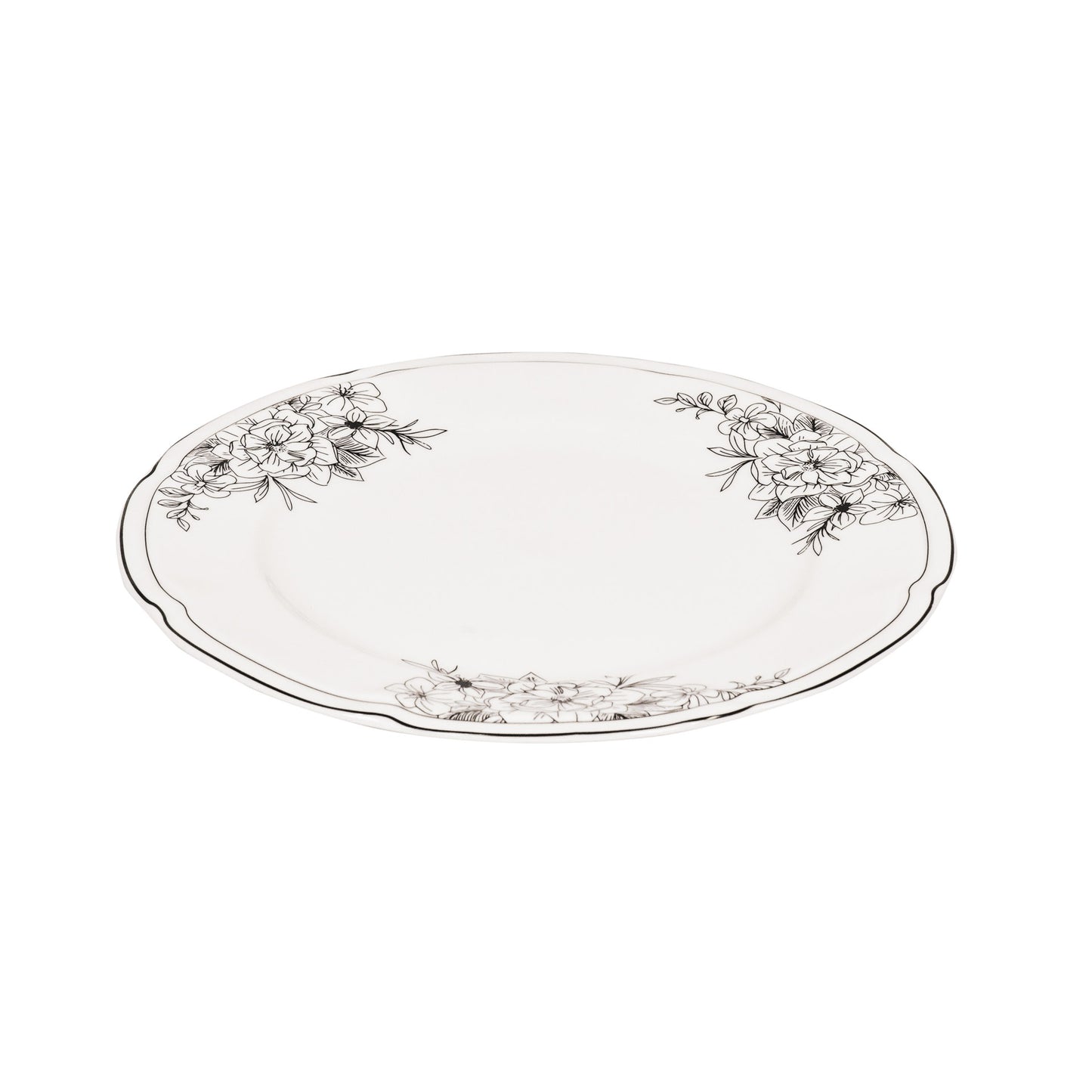 Plate - Les Fleurs - Newbone China - 26x26x1,5cm