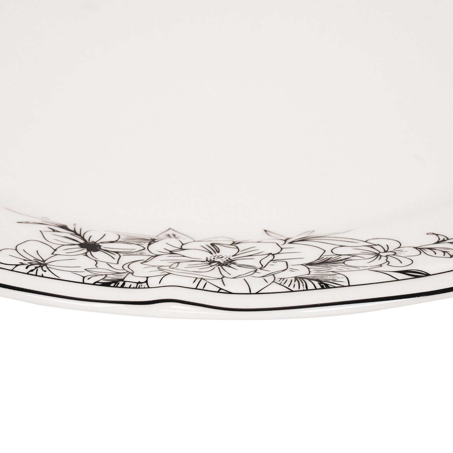 Plate - Les Fleurs - Newbone China - 26x26x1,5cm