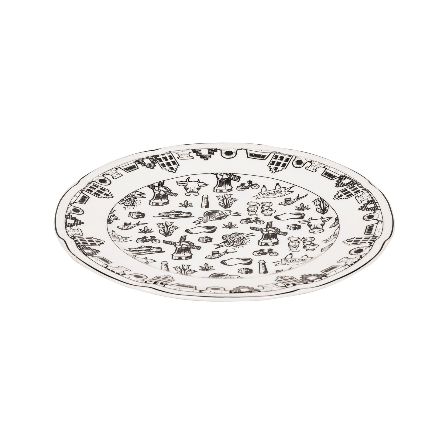 Plate - Dutch Black - Newbone China - 26x26x1,5cm