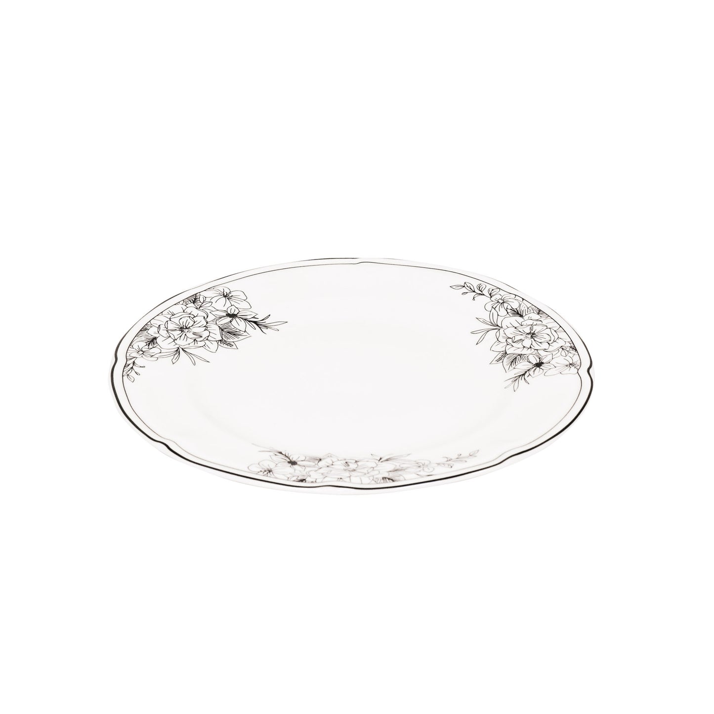 Plate - Les Fleurs - Newbone China - 19,5x19,5x1,2cm