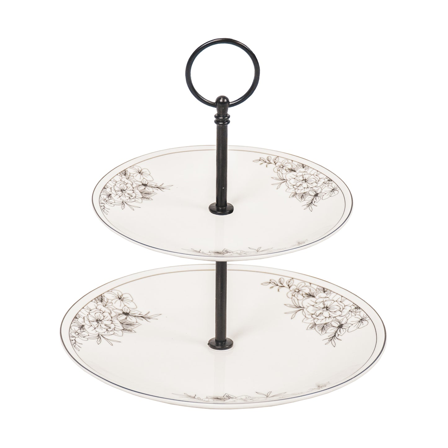 Etagere - Flowers - Newbone China - 2 layers
